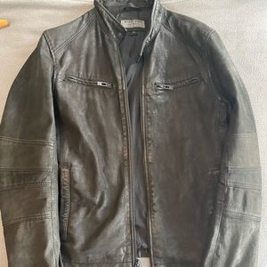 Rogue State Leather Moto Jacket - Size M